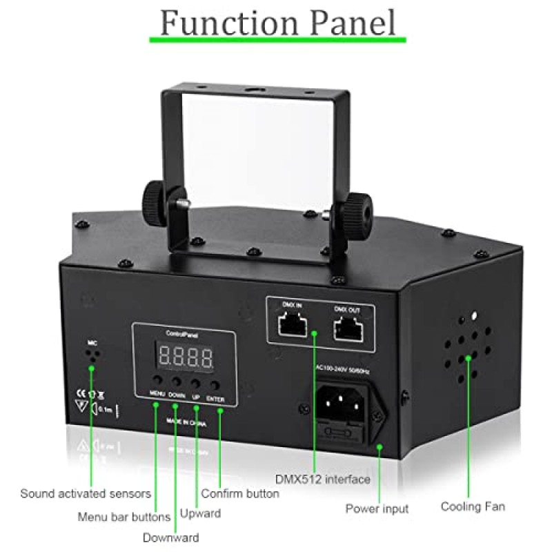 Dj 파티 디스코 볼 조명 지원 DMX512 및 사운드 활성화, 파티용 BUCLHOZ LED 무대 스트로브 조명 실내 댄스 플로어 생일 레이브 바 가라오케 KTV 크리스마스 크리스마스 웨딩 쇼 클럽
