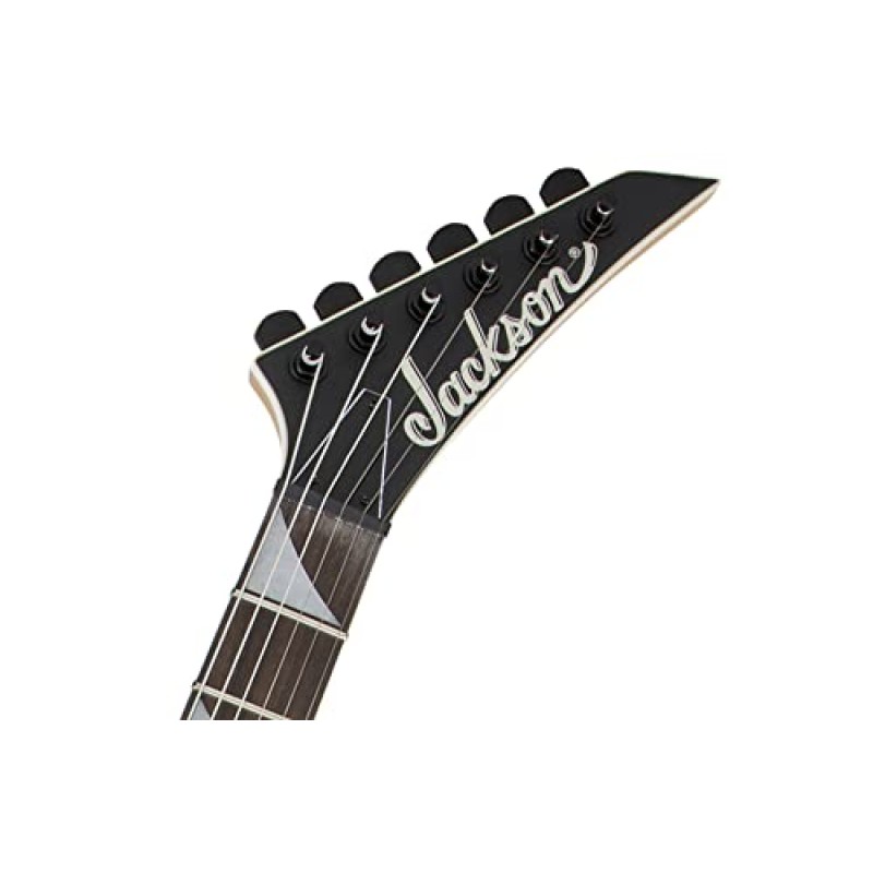 Jackson Dinky Arch Top JS22 DKA 일렉트릭 기타 번들(10피트 펜더 악기 케이블, 기타 스트랩, 펜더 튜너, 픽 및 오스틴 바자 교육용 DVD 포함) - 새틴 블랙