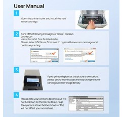 HP 138A W1380A 레이저젯 프로 3001dw MFP 3101fdw 프린터와 호환되는 138A 토너 카트리지 검정(칩이 있는 검정 138A 토너 카트리지 1개)