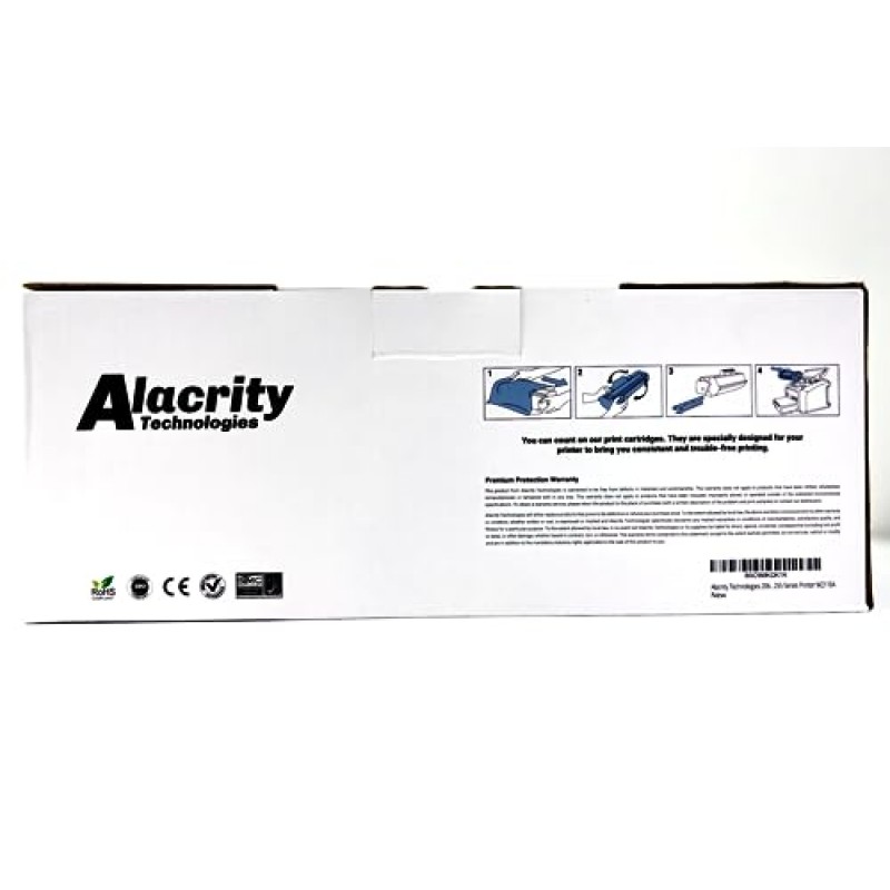 Alacrity Technologies 206A 검정 토너 카트리지(칩 포함)(1팩): 컬러 레이저 제트 프로용 호환 교체 토너 카트리지 W2110A: M255 M255dw, MFP M282 M282nw, M283 M283fdw M283fdn 프린터