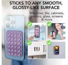 SuckerCharms 탈부착 및 재사용 가능한 흡착 컵 휴대폰 마운트/특허 출원 중(캐러멜 딜라이트)