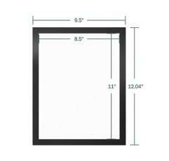 XvmeiMym 자석 간판 홀더 8.5 x 11in - 포스터, 편지, 문서, 종이 표시용 자석 액자 - 벽, 문, 창문 접착 또는 냉장고용 자석 - 3개