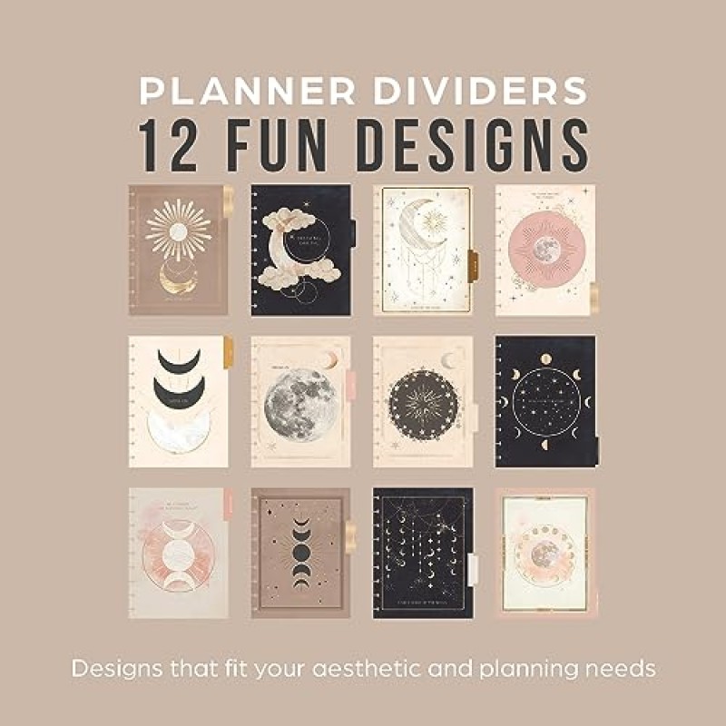 Happy Planner 2024 일일 플래너, 디스크 바인딩 12개월 일일, 주간 및 월간 플래너, 2024년 1월~12월, 빅 플래너, 대시보드 레이아웃, 스타 러버 테마, 8 1/2인치 x 11인치