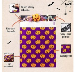 TONESPAC 100 팩 할로윈 폴리 메일러 10 x 13 폴리 배송 가방 방수 및 찢어짐 방지 선물 제공 중소기업 의류 포장(호박, 10 x 13인치)