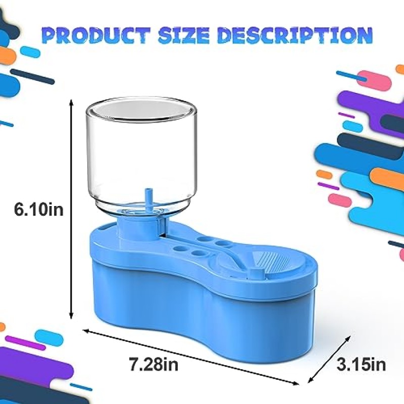 Goard 페인트 브러시 클리너 배수 클리너가 포함된 수채화 브러시 린저 린스 컵 페인트 워터 디스펜서 아크릴 및 수성 페인팅용 오일 페인트 브러시 클리너 공예 용품 도구(파란색)