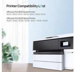 HALLOLUX 962XL 검정색 잉크 카트리지 콤보 팩 OfficeJet Pro 9015 9010 9025 9020 9018 9012 9028 프린터용 962XL 962 XL용 재제조 교체품(검은색 2개)