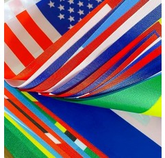 LoveVC 북남중미 50개국 플래그 배너 문자열 세트 소형 미니 라틴 아메리카 라틴계 카리브해 깃발, 팬 아메리칸 게임 학교 클래스 장식, 60피트 50 플래그