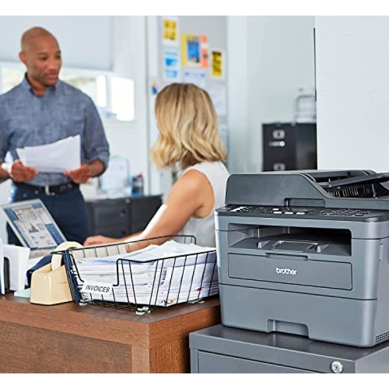 Brother MFC L26 시리즈 소형 흑백 올인원 레이저 프린터, 자동 양면 인쇄, 250매, 무선, 모바일 인쇄, MTC 프린터 케이블 포함