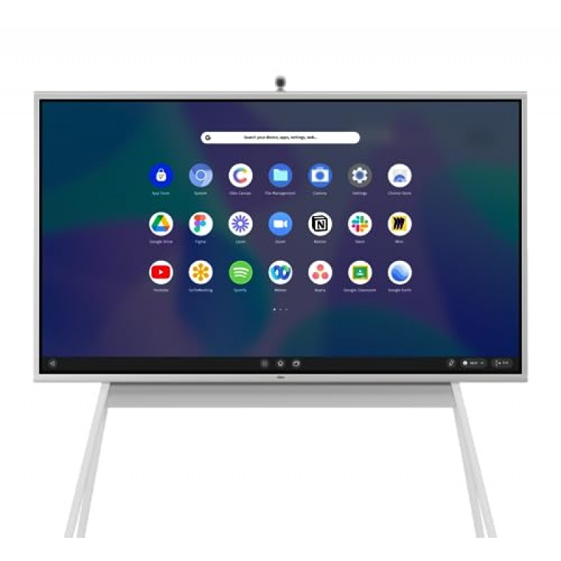 Vibe S1 75인치 스마트 보드, 75인치 대화형 디스플레이, 4K UHD 터치 스크린 Chrome OS 및 개방형 앱 생태계를 갖춘 사무실 및 교실용 올인원 컴퓨터(보드만)