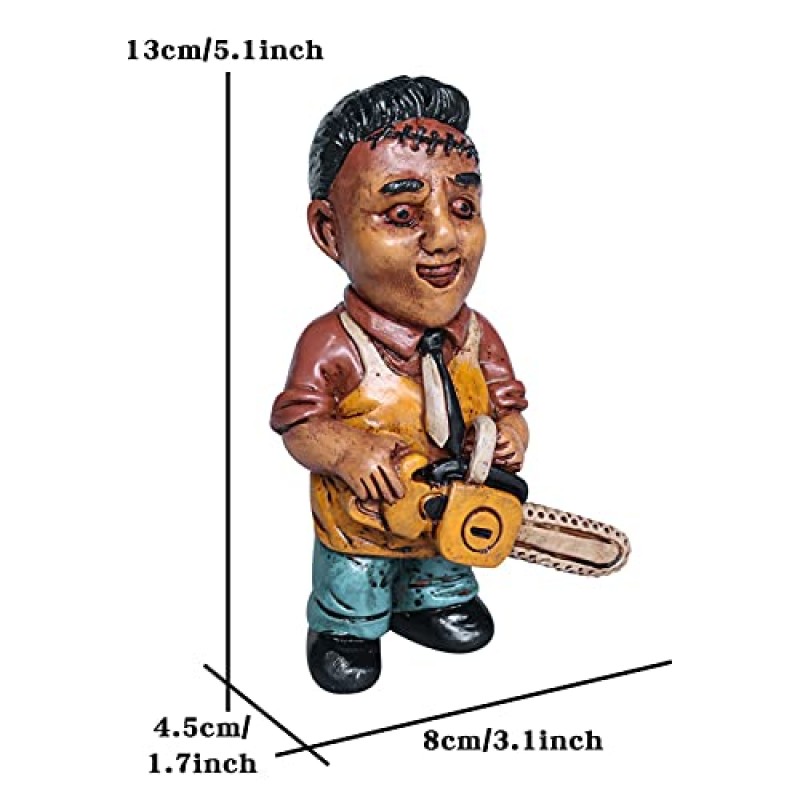 공포 영화 정원 격언 정원 동상 마이클 마이어스 입상 잔디 할로윈 장식 좀비 그놈 수지 장식 실내 및 실외 잔디 파티오 마당 장식