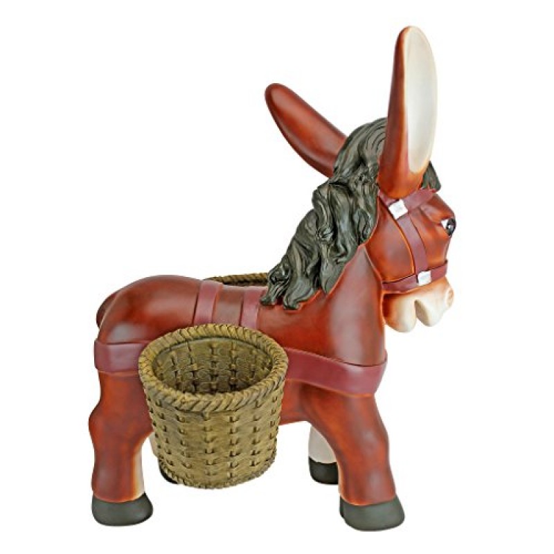 디자인 Toscano NG32766 Pancho The Burro 파티오용 실내/실외 화분 동상, 폭 19인치, 깊이 19인치, 높이 22인치, 풀 컬러 마감