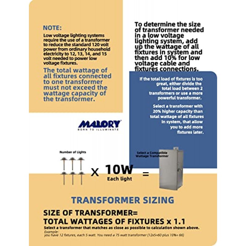 MALORY 1팩, G4 전구 황동 통로 조명, 저전압 경관 통로 조명, 9-15V AC/DC 접지 스테이크가 있는 마당용 실외 LED 경관 조명(P03)