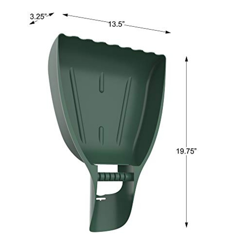 Earthwise 50002 Gator Grabber 텔레스코핑 잎 청소 도구, 녹색/검정색 및 순수 정원 50-114 잎 손 갈퀴 가볍고 내구성이 뛰어난 그래버 도구, 녹색