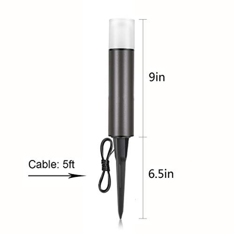 LNDXING 조경 조명, 12V 3W 저전압 야외 조경 조명 조명, 4 팩 IP65 방수 3000K 따뜻한 흰색 통로 정원 마당 안뜰 램프