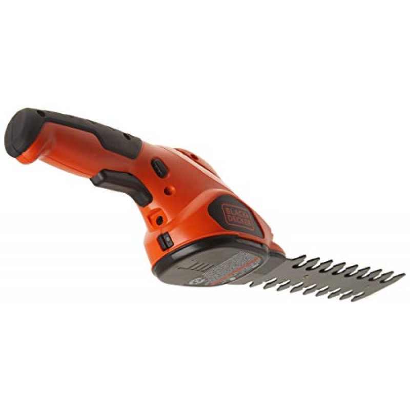 BLACK+DECKER 관목 트리머/잔디 가위 콤보, 무선, 3.6V(GSL35), 주황색, 11.81 x 4.88 x 5.56인치