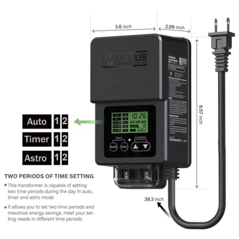 VENUS MANUFACTURING 저전압 변압기 60W 및 12V AC/DC 야외 경관 조명 경로 조명 1.2W 40 루멘 따뜻한 흰색 다이캐스트 알루미늄 잔디 파티오 마당 통로 정원용 스테이크 커넥터 포함