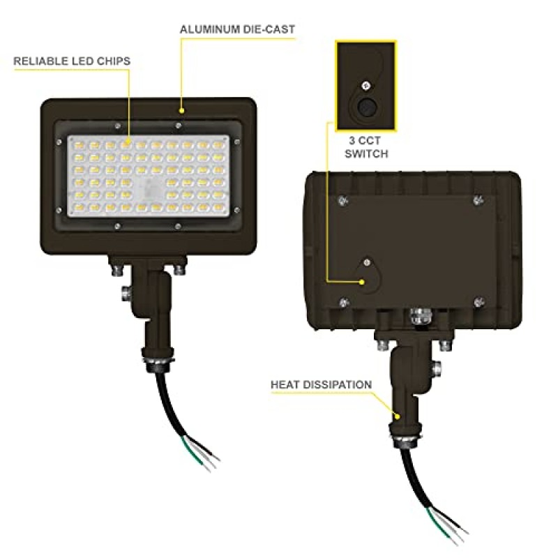 NUWATT LED 투광 조명 실외 50W, 1/2