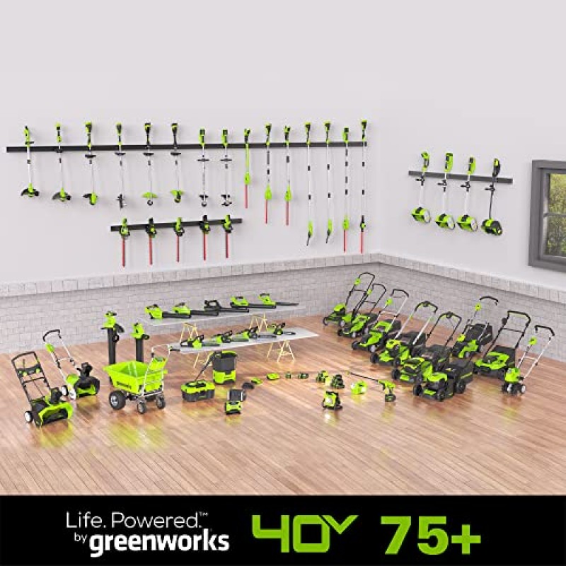 Greenworks 40V(185 MPH / 340 CFM / 75+ 호환 도구) 무선 브러시리스 나뭇잎 송풍기/진공, 도구만