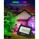 4 팩 RGB Led 투광 조명 야외 6000LM 블루투스 앱 제어 타이밍 WiFi, DIY 장면, 이벤트 할로윈 파티 조명에 대 한 IP66 투광 조명으로 스마트 색상 변경 풍경 조명