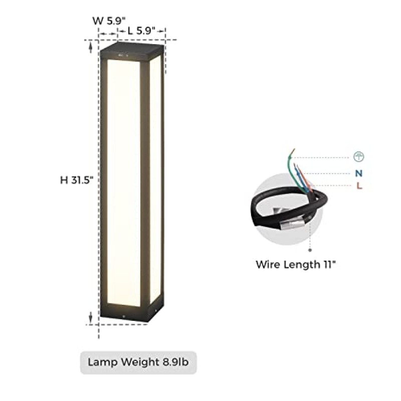 Linkmoon 조경 경로 빛, 잔디밭 안뜰 차도 통로 장식을 위해 방수 IP54를 가진 32
