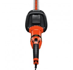 BLACK+DECKER 헤지 트리머, 회전 핸들, 이중 블레이드 액션 블레이드, 3.3암페어, 24인치(HH2455)