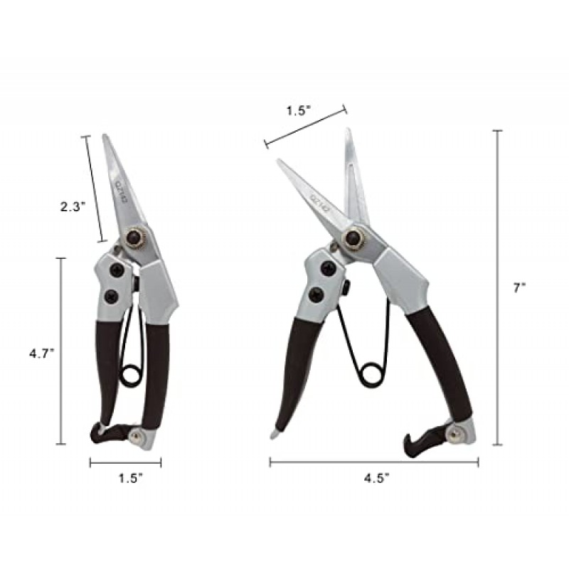 Zenport QZ142-10PK 트리머 전단기, 검정색, 10