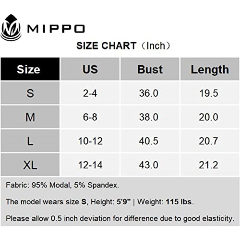 Mippo 운동 탑 여성용 크롭 스플릿 백 운동 체육관 운동 셔츠 루즈 피트