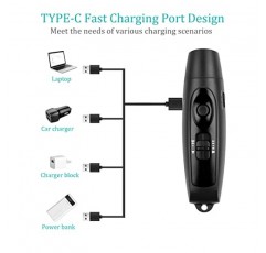 심판 코치 교사를 위한 Charlux 전자 호루라기 야외 게임용 끈이 있는 애완 동물 전기 블로우리스 호루라기 스포츠 캠핑 하이킹 비상 3 톤 대용량