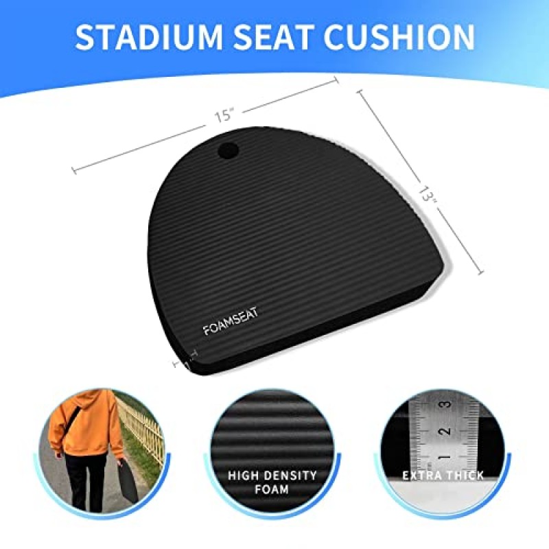 FOAMSEAT 경기장 시트 쿠션, 관람석 쿠션, 휴대용 및 방수 경기장 쿠션, 야외 행사 사용에 적합