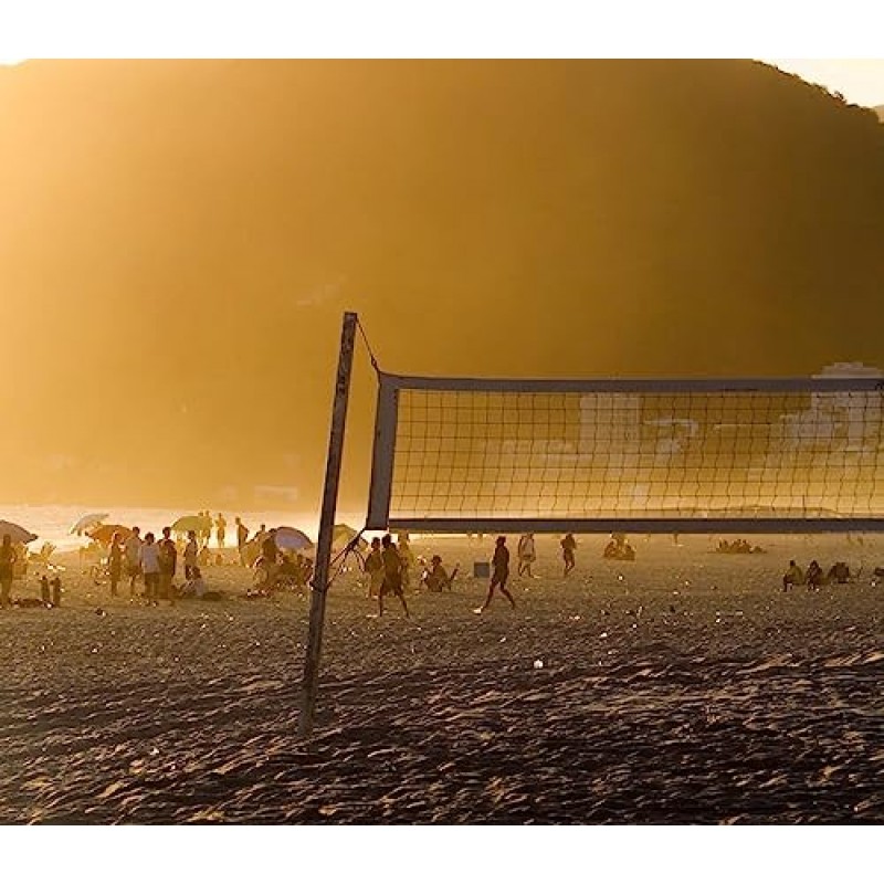 항공기 강철 케이블을 가진 직업적인 배구 네트 옥외 헤비 듀티 32 X 3 Ft Villeyball 공식 크기 최고의 Voleybol 배구 네트 헤비 듀티 발리볼 네트 배구 그물 배구 공 네트