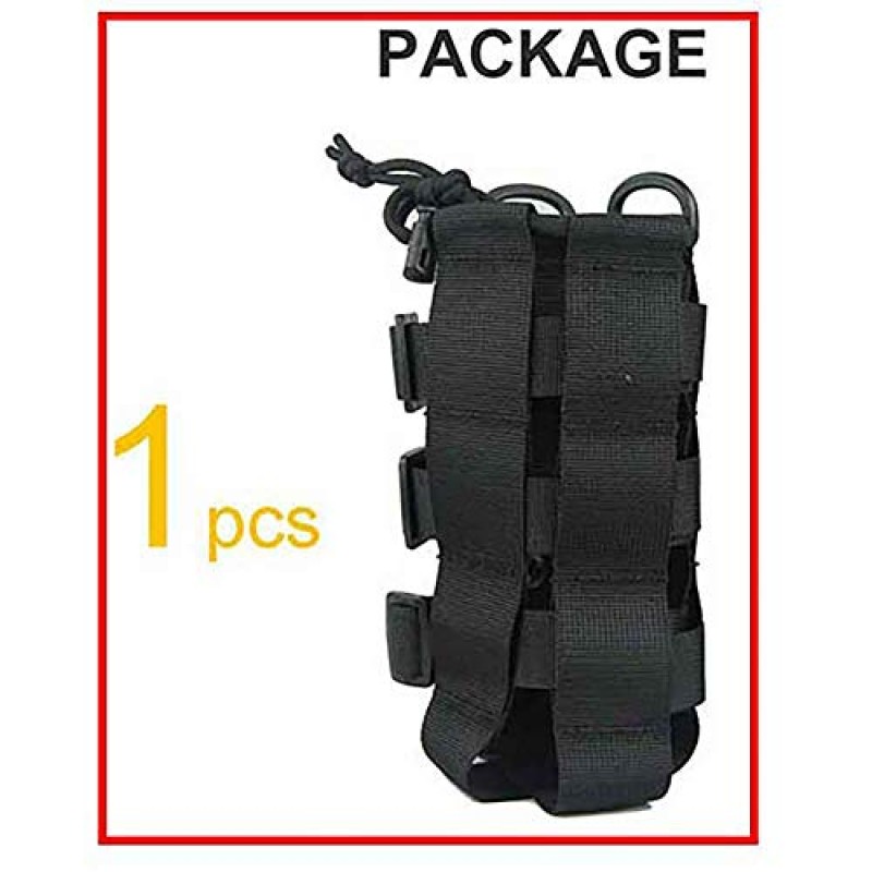 Molle 시스템용 PatiosGuard 전술 물병 주머니, 조정 가능한 야외 스포츠 주전자 캐리어 홀더(3가지 색상 사용 가능)