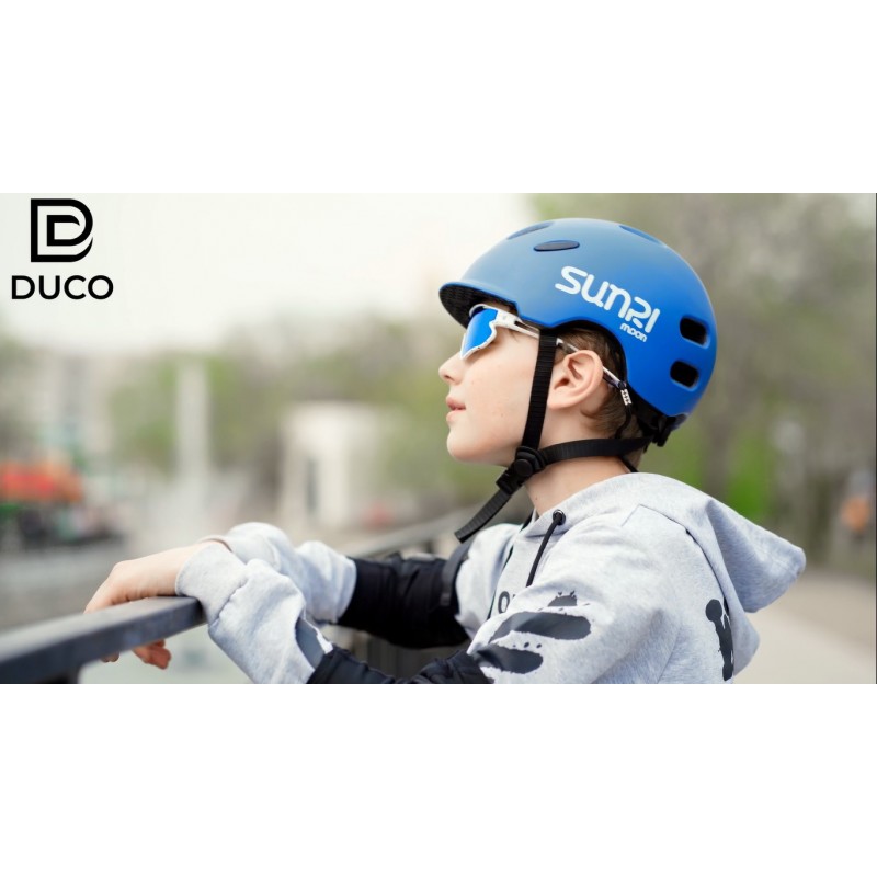 DUCO 키즈 선글라스 청소년 야구 선글라스 경량 TR90 프레임 UV400 스포츠 사이클링 그늘 소년 소녀 DK268