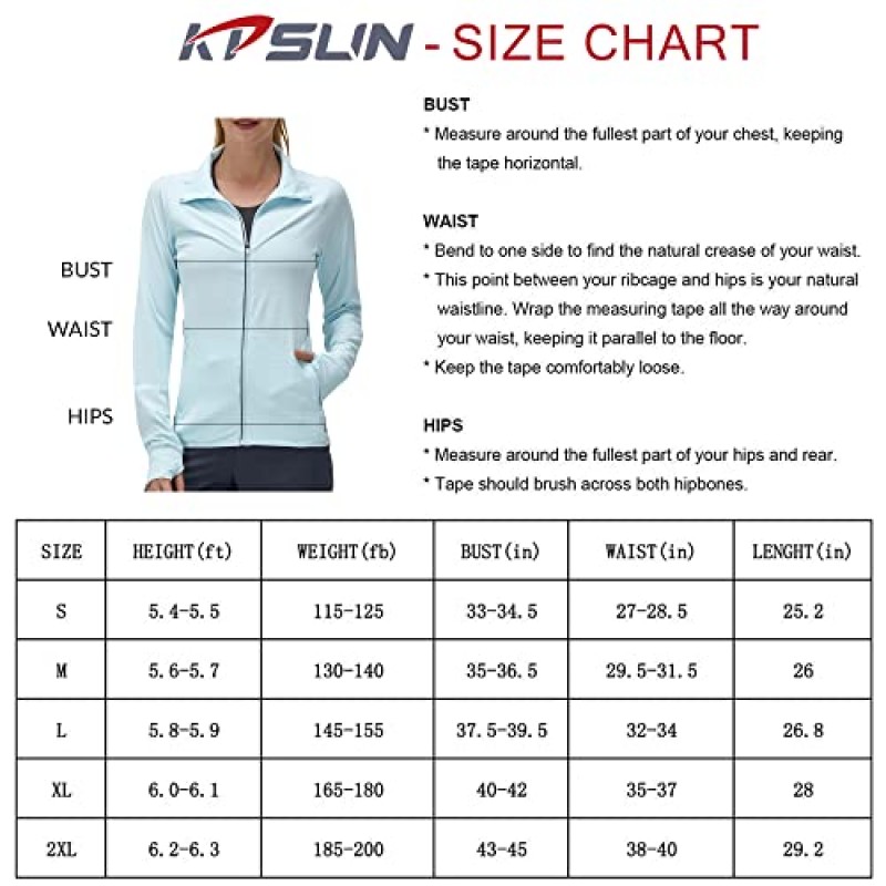여성용 UPF 50+ 자외선 차단 의류 긴 소매 운동용 하이킹 셔츠 경량 SPF 지퍼 업 야외 재킷