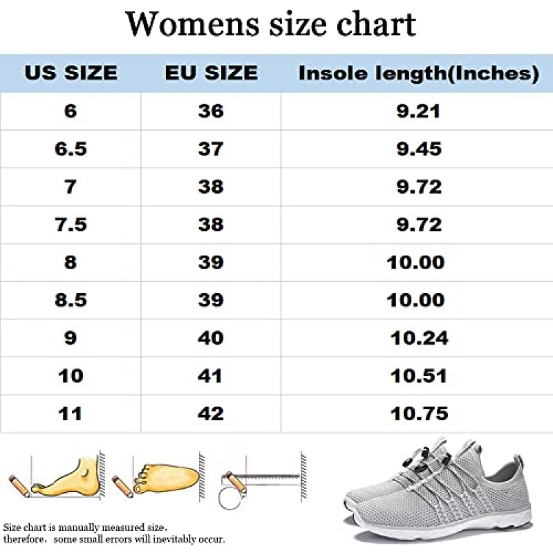 DLGJPA 여성용 경량 속건성 아쿠아 워터 슈즈 운동 스포츠 운동화