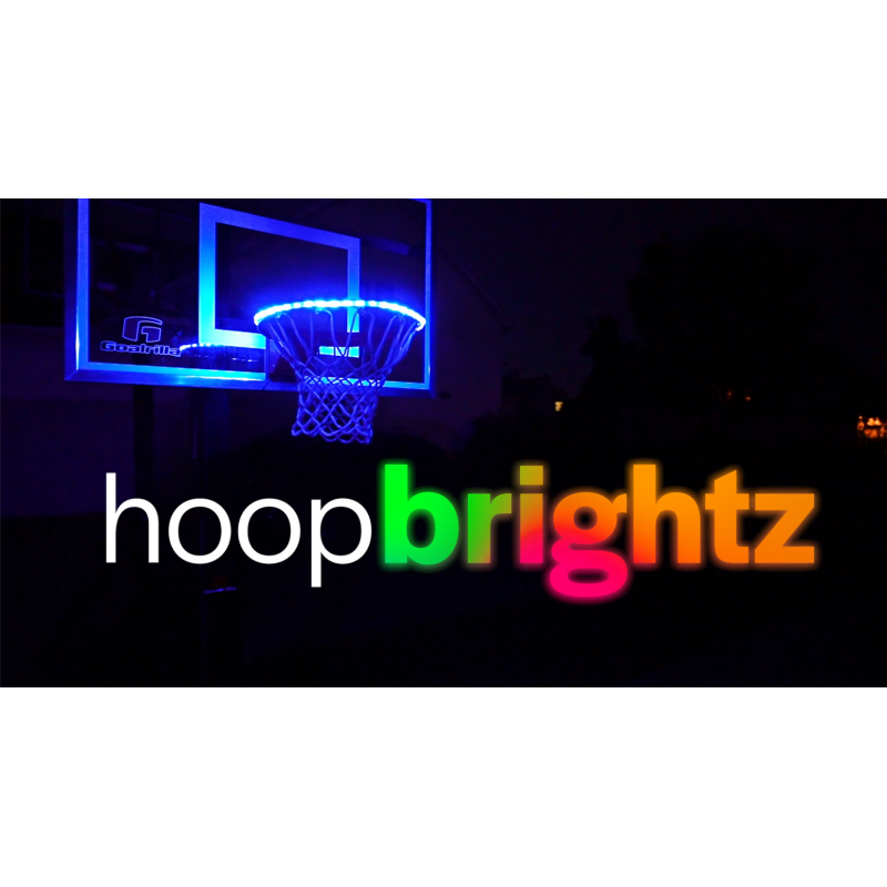 Brightz HoopBrightz LED 농구 골대 조명, 색상 변경 - 동작 감지 후프 조명 - 득점 시 조명이 미쳐 버립니다 - 농구를 사랑하는 성인, 소년 및 소녀를 위한 독특한 재미