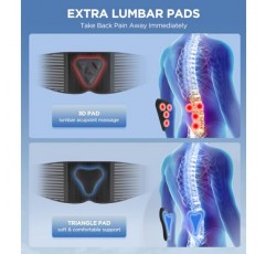 3D 요추 패드가 있는 허리 통증 완화를 위한 CAMRIER 등 보호대, 남성/여성용 대체 스트립이 있는 6X 등 지지 벨트, 허리 디스크, 좌골 신경통을 위한 부드러운 통기성 메쉬 패브릭 요추 지지대
