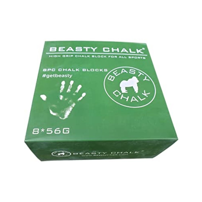 Beasty Chalk 체육관 분필 블록 - 체조, 암벽 등반, 스포츠, 리프팅, 풀업, 데드리프트, 케틀벨, 폴용 하이 그립 분필