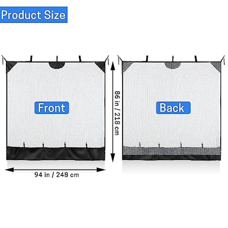 VISEMAN 골프 행잉 네트, 타격 연습용 야구 행잉 네트, 야구 훈련용 피칭 네트