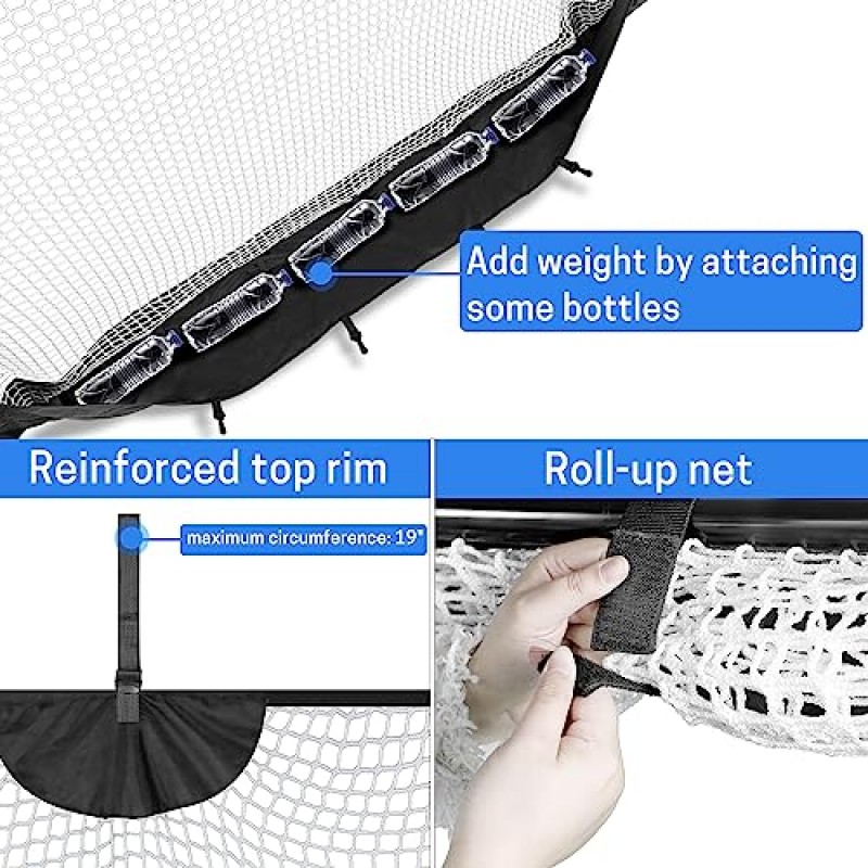 VISEMAN 골프 행잉 네트, 타격 연습용 야구 행잉 네트, 야구 훈련용 피칭 네트