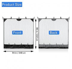 VISEMAN 골프 행잉 네트, 타격 연습용 야구 행잉 네트, 야구 훈련용 피칭 네트