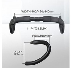 [미국 재고] RXL SL 카본 핸들바 로드 자전거 31.8mm 자전거 핸들바 400/420/440mm 사이클링 벤트 바 드롭 바