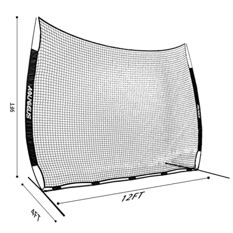 AOLIGEIJS 스포츠 배리어 네트, 스포츠 네트, 바리케이드 백스톱 네트, 야구, 소프트볼, 축구, 농구, 라크로스에 적합