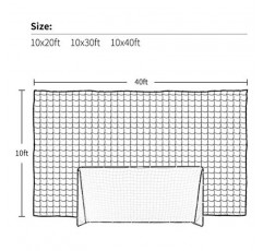 Aoneky 축구 백스톱 네트, 스포츠 연습 배리어 네트, 축구 공 타격 그물, 축구 고 영향도 네트, 헤비 듀티 축구 봉쇄 네트