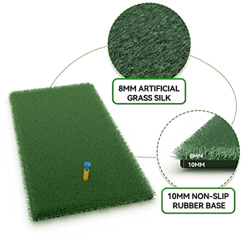 골프 네트, 잔디 매트가 포함된 10x7ft 골프 연습 네트, 뒷마당 운전용 골프 네트, 실내 실외용 골프 타격 시뮬레이터, 남성용 골프 선물, 훈련 장비, 스포츠 게임