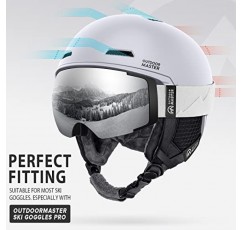 OutdoorMaster Diamond MIPS 스키 헬멧 - 남성 여성 및 청소년을 위한 스노우 스포츠 헬멧 스노우보드 헬멧