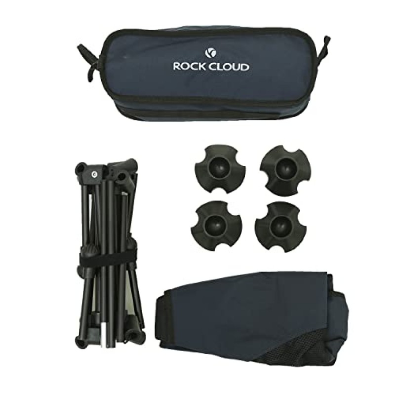 ROCK CLOUD 2 팩 휴대용 캠핑 의자 초경량 접이식 의자 캠프 하이킹 배낭 잔디 해변 스포츠 야외