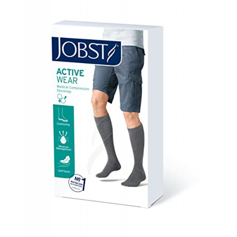 Jobst ActiveWear 운동용 양말, 미디엄, 20-30mmHg