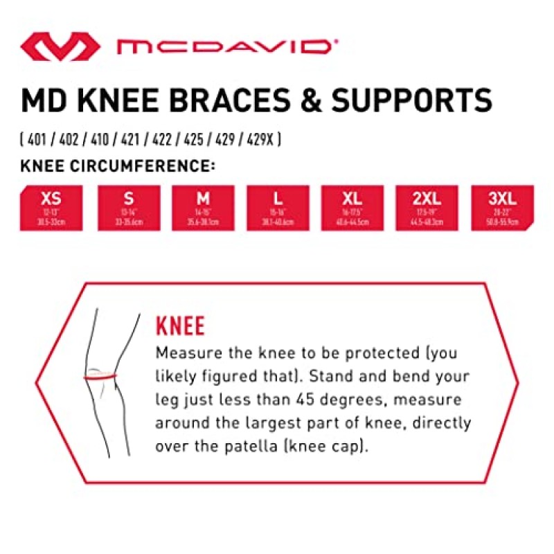 McDavid 429 Ps Ii 힌지형 무릎 안정 장치