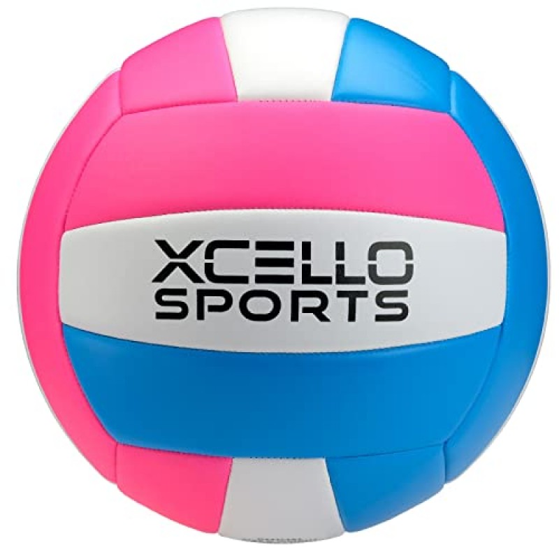 Xcello Sports 배구 다양한 그래픽(펌프 포함) 블루/그레이/화이트, 블루/핑크/화이트