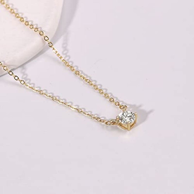 Krudan 여성을위한 고상한 금 목걸이 큐빅 지르코니아 14k 금 도금 계층화 된 목걸이 귀여운 Y 드롭 목걸이 간단한 다이아몬드 초커 목걸이 소녀를위한 유행 보석 선물